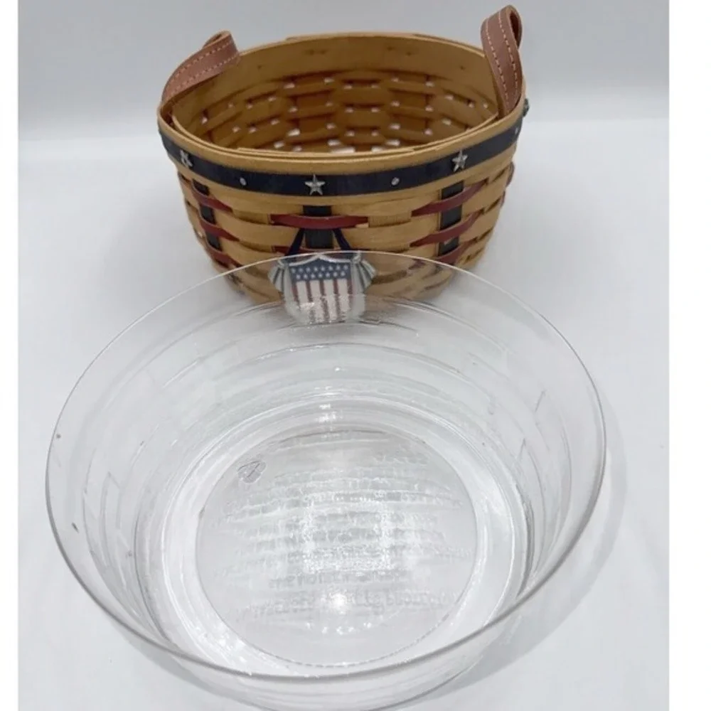 Longaberger 2004 Proudly‎ USA Little Star Basket Patriotic Shield Protector